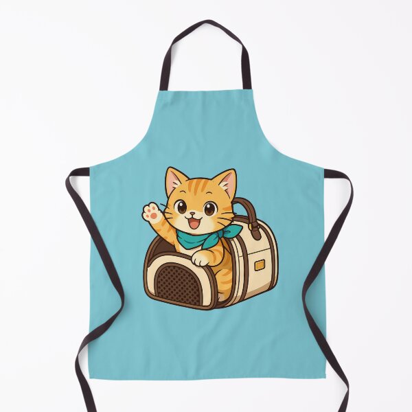 Aperçu de l'œuvre Chaton orange dans sac de transport créée et vendue par Yuliya Brush.