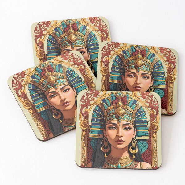 Item preview, Waifu Cleopatra Queen of Egypt retro pinup poster designed and sold by BorgSpareParts.