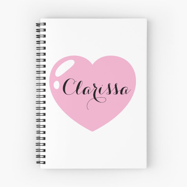 Item preview, Clarissa Name with Pink Heart  designed and sold by Artbymonika.
