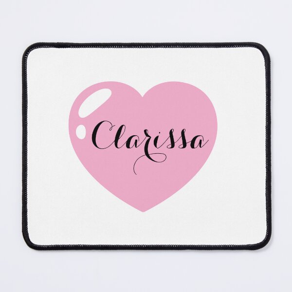 Item preview, Clarissa Name with Pink Heart  designed and sold by Monika Howarth.
