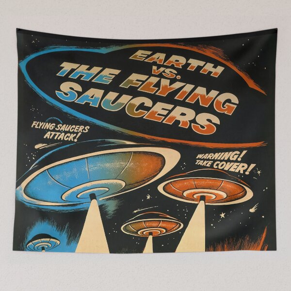 Item preview, Earth vs Flying Saucers Movie HD designed and sold by Retr0Tshirts.