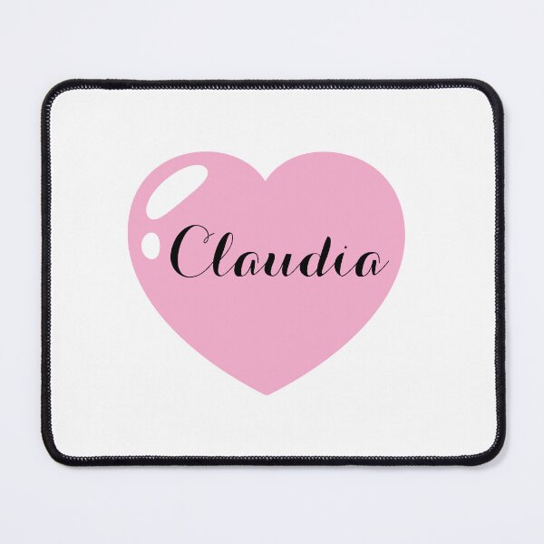 Item preview, Claudia Name with Pink Heart designed and sold by Monika Howarth.