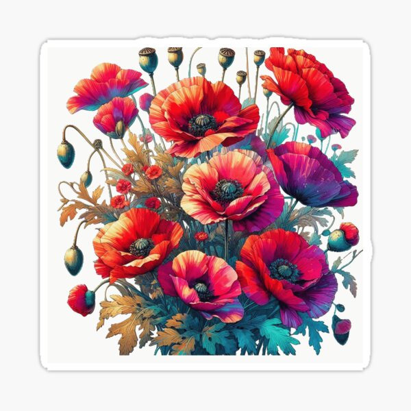 Item preview,  fantastic vibrant red Poppies designed and sold by nicnacc.
