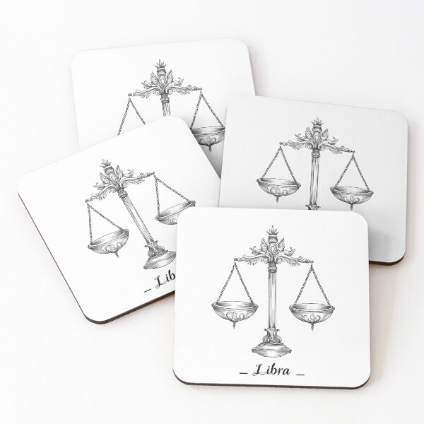 Item preview, Libra Zodiac Sign | Minimalist Line Art Astrology Design designed and sold by Inkora-Art.