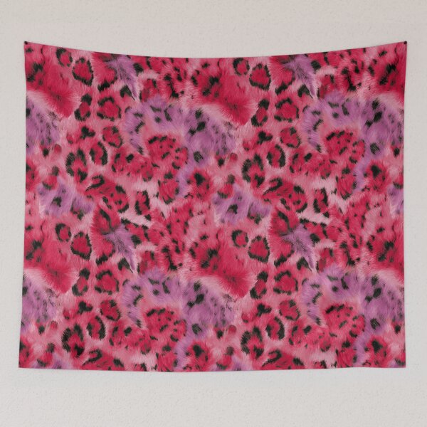 Item preview, Y2K Aesthetic Pop Princess Leopard Print Fur Seamless Pattern designed and sold by Creative Brat Design Studio.