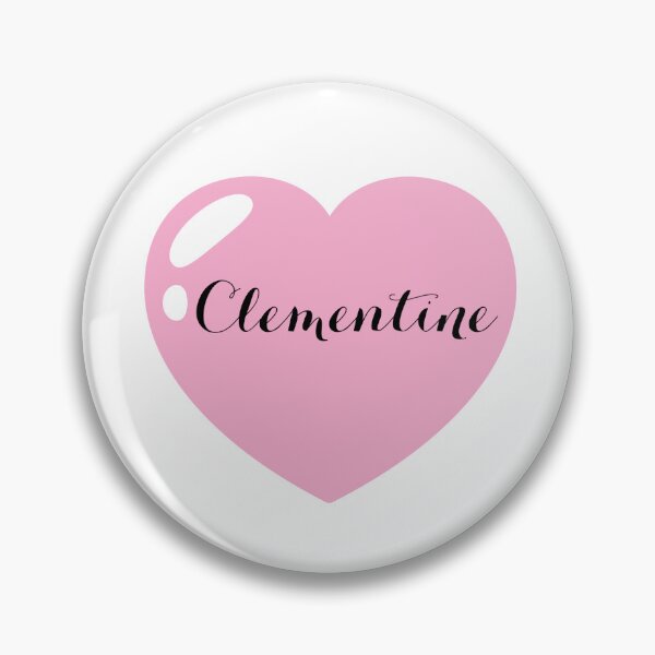 Item preview, Clementine Name with Pink Heart  designed and sold by Monika Howarth.