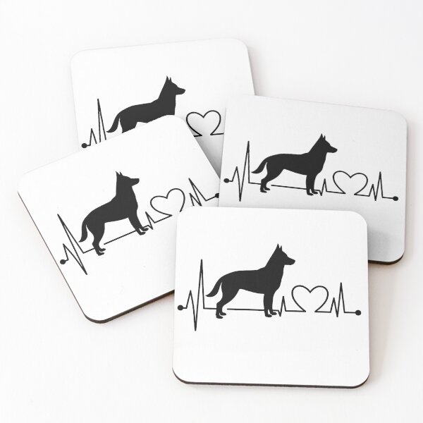 Item preview, Australian Kelpie Heartbeat Design – Perfect Gift for Kelpie Lovers designed and sold by GoodyPaws.