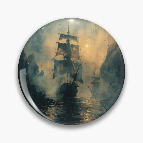 Item preview, Vintage ghost ship designed and sold by Made-by-Gus.
