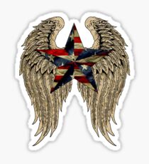 Patriotic Wings Sticker
