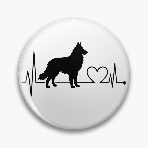 Item preview, Groenendael Heartbeat Design – Perfect Gift for Groenendael Lovers designed and sold by GoodyPaws.