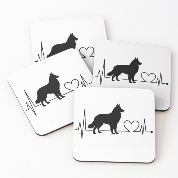 Item preview, Groenendael Heartbeat Design – Perfect Gift for Groenendael Lovers designed and sold by GoodyPaws.