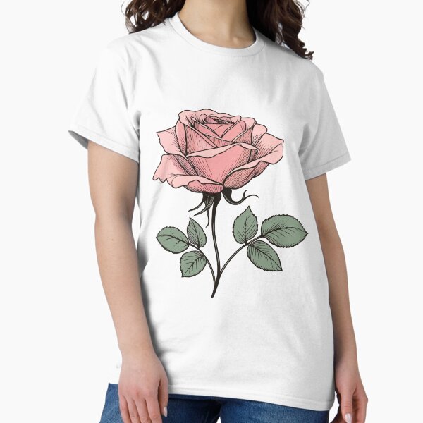 Aperçu de l'œuvre Motif de roses roses élégant et floral créée et vendue par youzasdesigns.