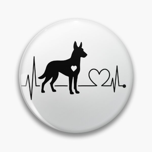 Item preview, Malinois Heartbeat Design – Perfect Gift for Malinois Lovers designed and sold by GoodyPaws.