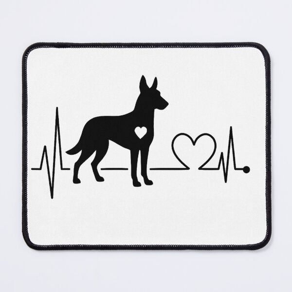 Item preview, Malinois Heartbeat Design – Perfect Gift for Malinois Lovers designed and sold by GoodyPaws.