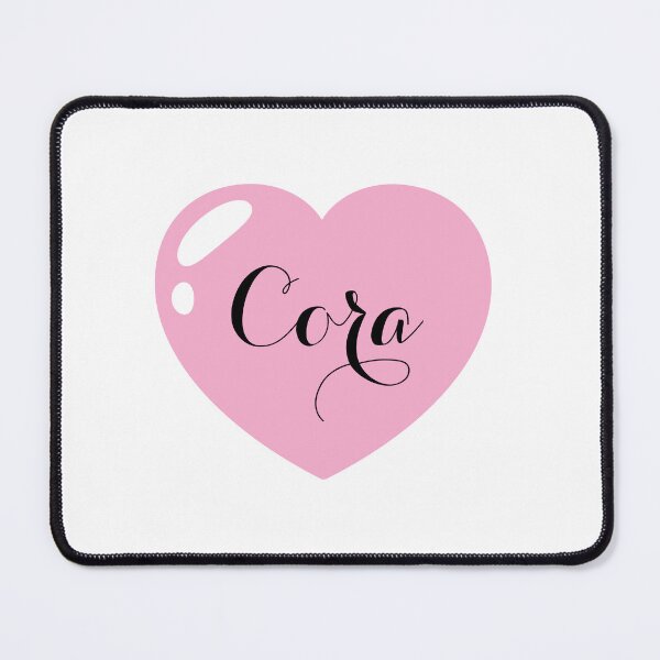 Item preview, Cora Name with Pink Heart  designed and sold by Monika Howarth.