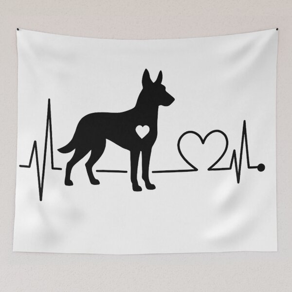 Item preview, Malinois Heartbeat Design – Perfect Gift for Malinois Lovers designed and sold by GoodyPaws.