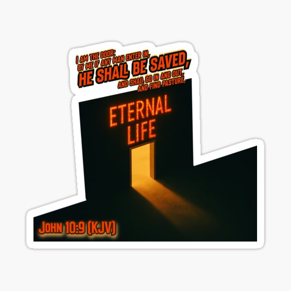 Item preview, John 10:9 KJV designed and sold by IddotheProphet.
