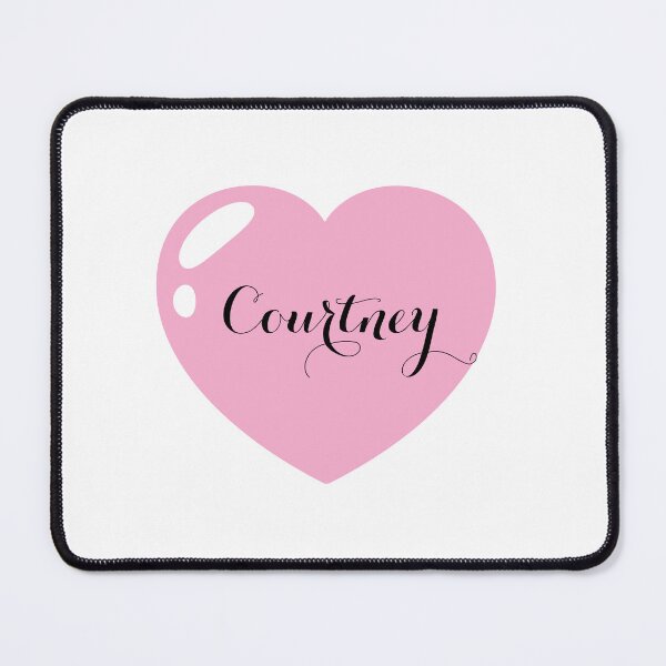 Item preview, Courtney Name with Pink Heart designed and sold by Artbymonika.