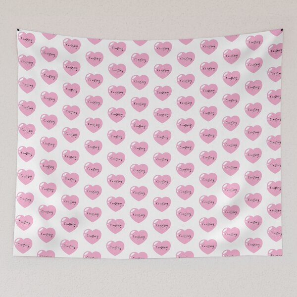 Item preview, Courtney Name with Pink Heart  designed and sold by Monika Howarth.