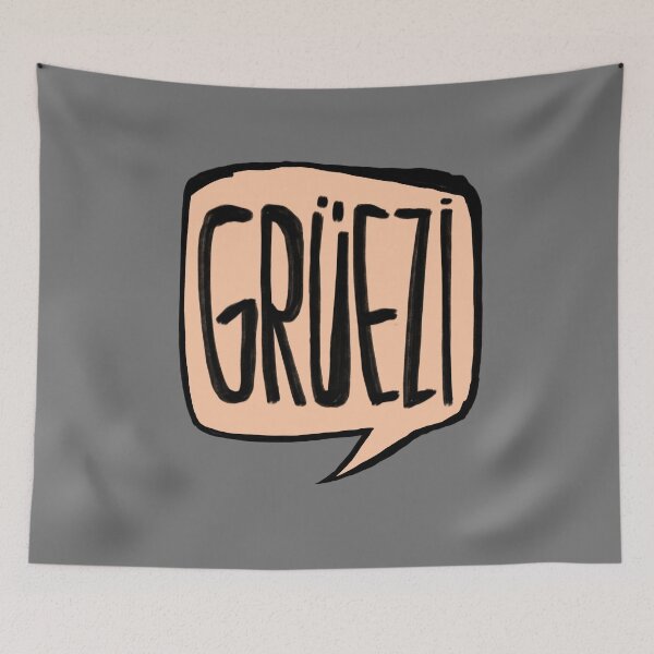 Item preview, Grüezi, say hello designed and sold by badlydrawnbabe.