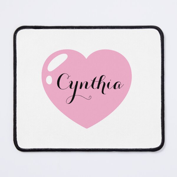 Item preview, Cynthia Name with Pink Heart designed and sold by Monika Howarth.