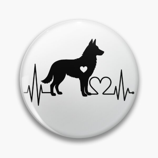 Item preview, Czechoslovakian Wolfdog Heartbeat – Unique Design for Dog Enthusiasts designed and sold by GoodyPaws.