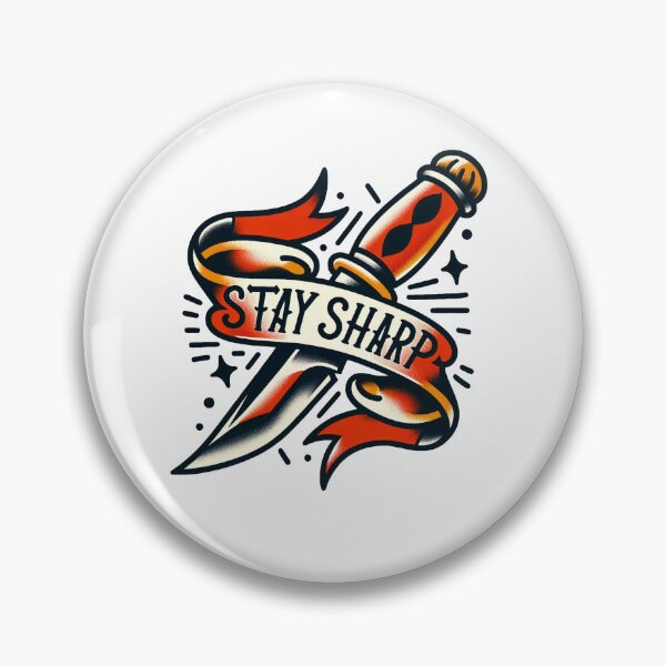 Item preview, Old School Knife Design - Stay Sharp designed and sold by taste-with-it.
