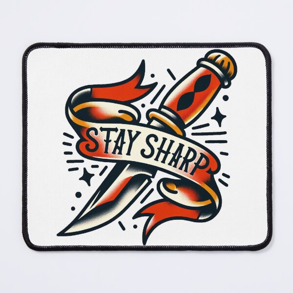 Item preview, Old School Knife Design - Stay Sharp designed and sold by taste-with-it.