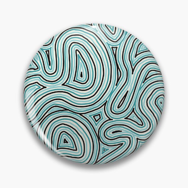 Item preview, thick teal lines  designed and sold by abigaildonovan.