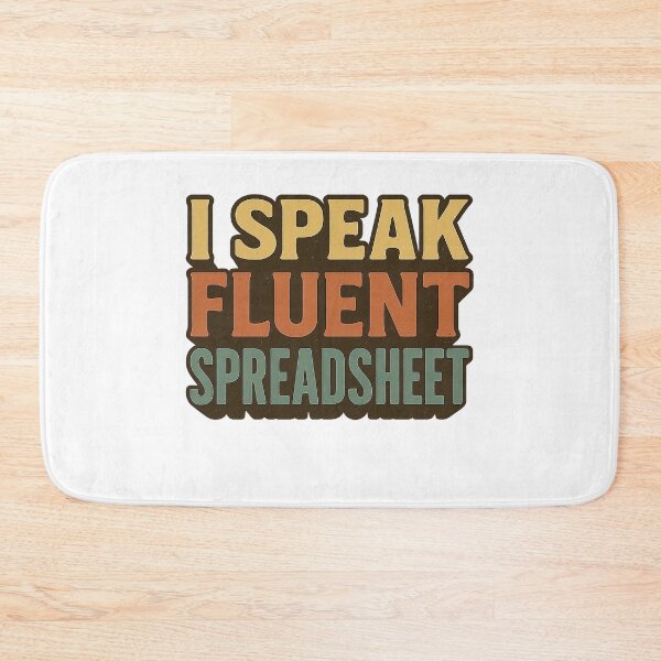 Item preview, I Speak Fluent Spreadsheet - Funny Excel Nerd Retro T-Shirt designed and sold by Work Life Tees.