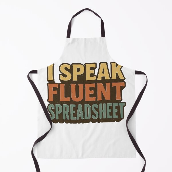 Item preview, I Speak Fluent Spreadsheet - Funny Excel Nerd Retro T-Shirt designed and sold by Work Life Tees.