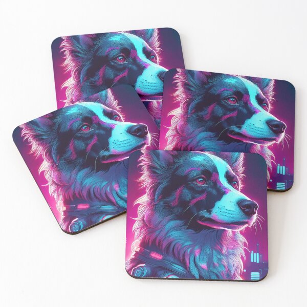 Item preview, Border Colie Cyber Dog Psycho designed and sold by CosmoDigitally.