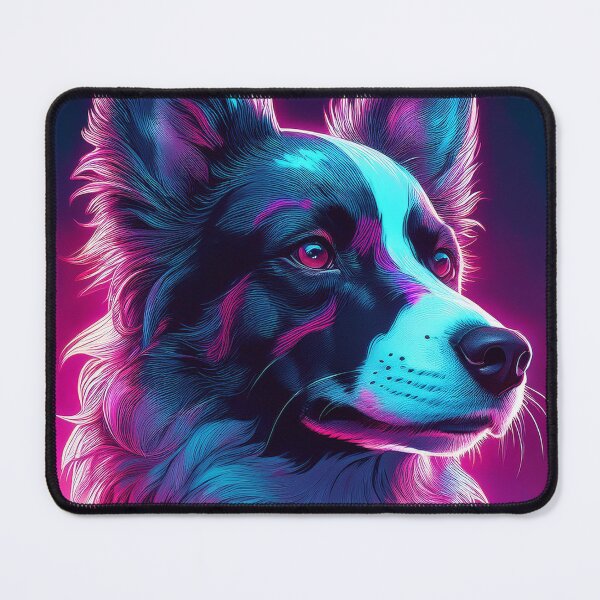 Item preview, Border Colie Cyber Dog Psycho designed and sold by CosmoDigitally.