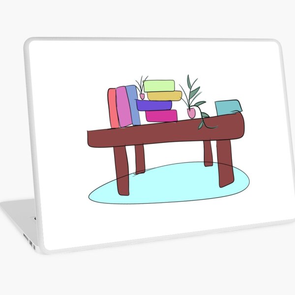 Vista previa del artículo con la obra «mesa de libros y plantas», diseñado y vendido por ts-books.