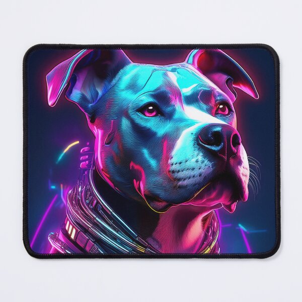 Item preview, Amstaff Cyber Punk Dog designed and sold by CosmoDigitally.