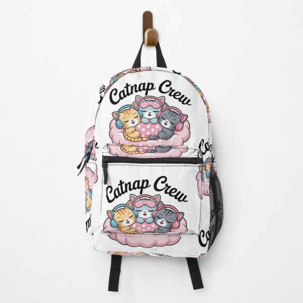 Item preview, three pastel cartoon cats with text 'Catnap Crew' designed and sold by Nimkaew.