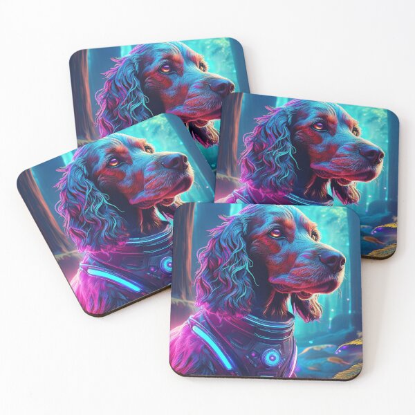 Item preview, Cocker Spaniel Cyber Dog designed and sold by CosmoDigitally.