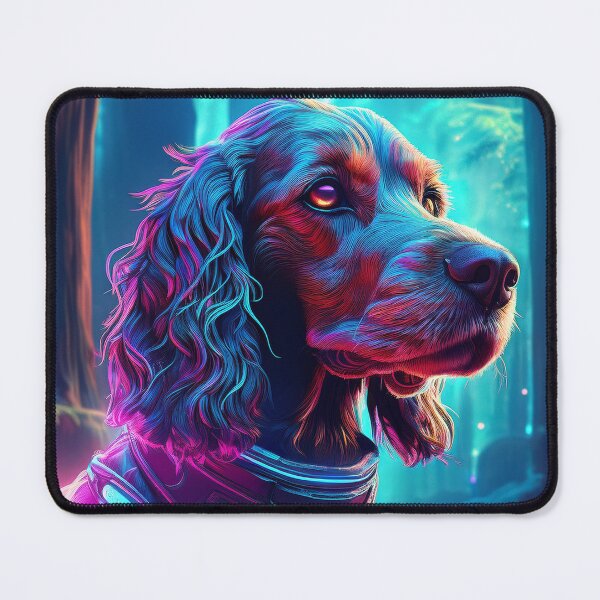 Item preview, Cocker Spaniel Cyber Dog designed and sold by CosmoDigitally.