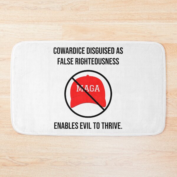 Item preview, Cowardice disguised as false righteousness anti MAGA design designed and sold by Rachel the Artist .