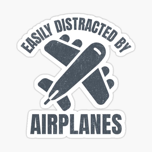 Item preview, Easily Distracted By Airplanes designed and sold by KLArtzStore.