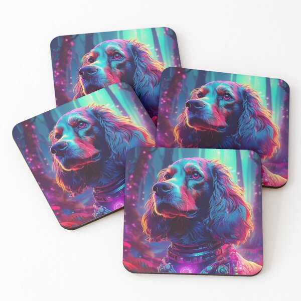 Item preview, Cocker Spaniel Cyber Dog designed and sold by CosmoDigitally.