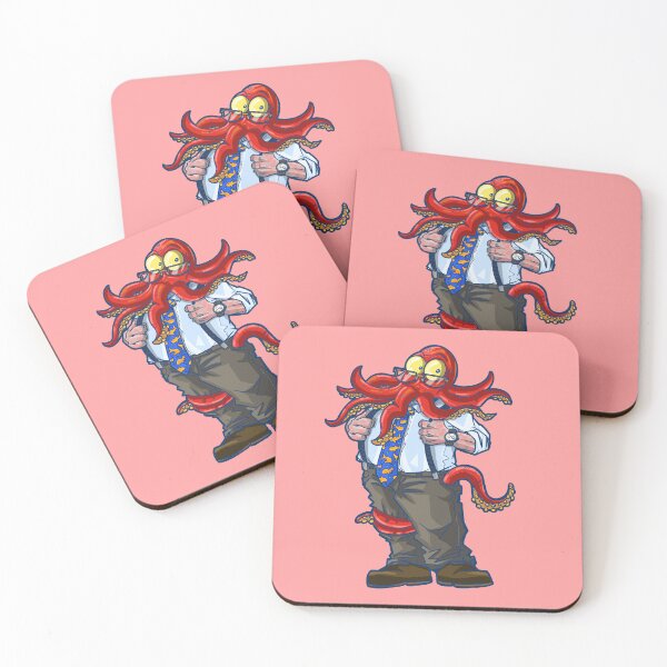 Item preview, An octopus man in a shirt and suspenders doing business designed and sold by fifou96.
