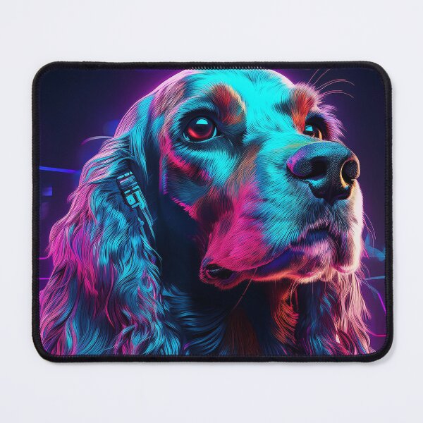 Item preview, Cocker Spaniel Cyber Dog designed and sold by CosmoDigitally.