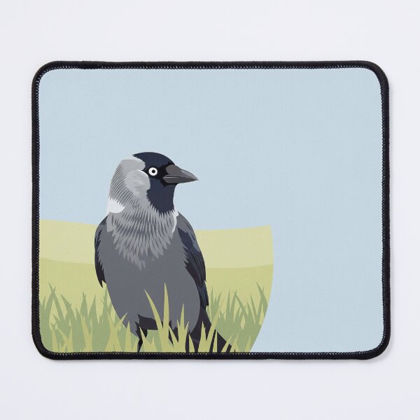 Item preview, The Jackdaw - Minimalist Corvid Art designed and sold by TheArtEngineer.