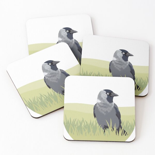 Item preview, The Jackdaw - Minimalist Corvid Art designed and sold by TheArtEngineer.