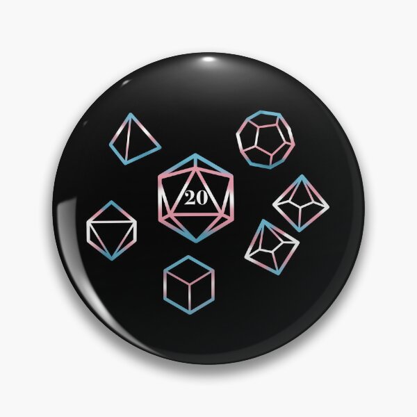 Item preview, Trans Pride flag Dice designed and sold by Scarlet Sung.