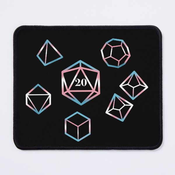 Item preview, Trans Pride flag Dice designed and sold by Scarlet Sung.
