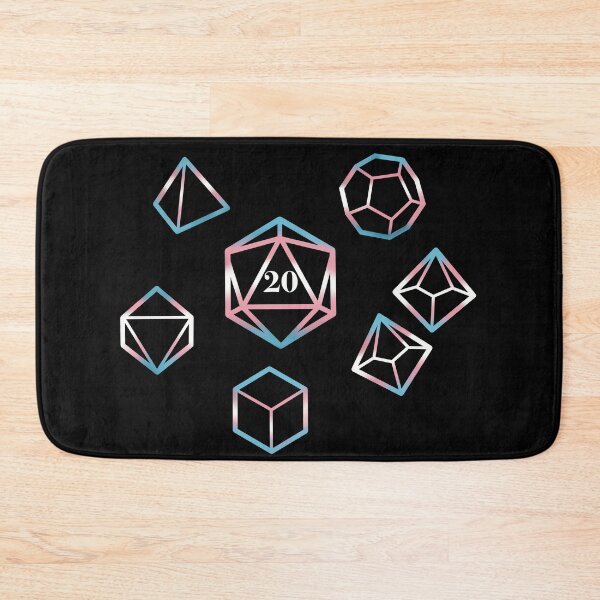 Item preview, Trans Pride flag Dice designed and sold by Scarlet Sung.
