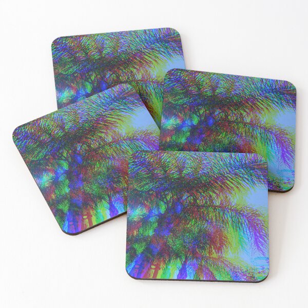 Item preview, Trippy RGB palm tree designed and sold by Dryft7.