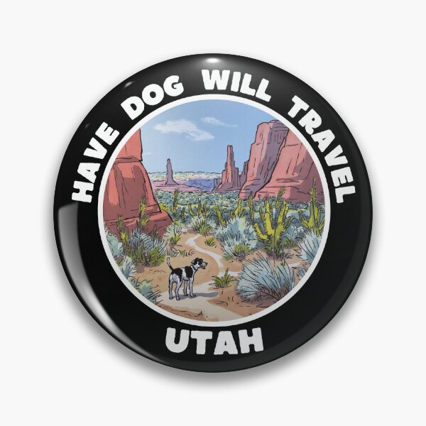 Item preview, Dog Hiking Through Utah’s Red Rock Desert designed and sold by Fikuall.